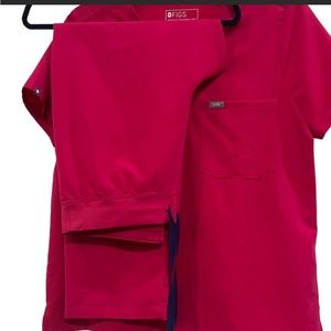 FIGS ✨ULTRA ROSE✨ Scrub Set NWOT 🌹